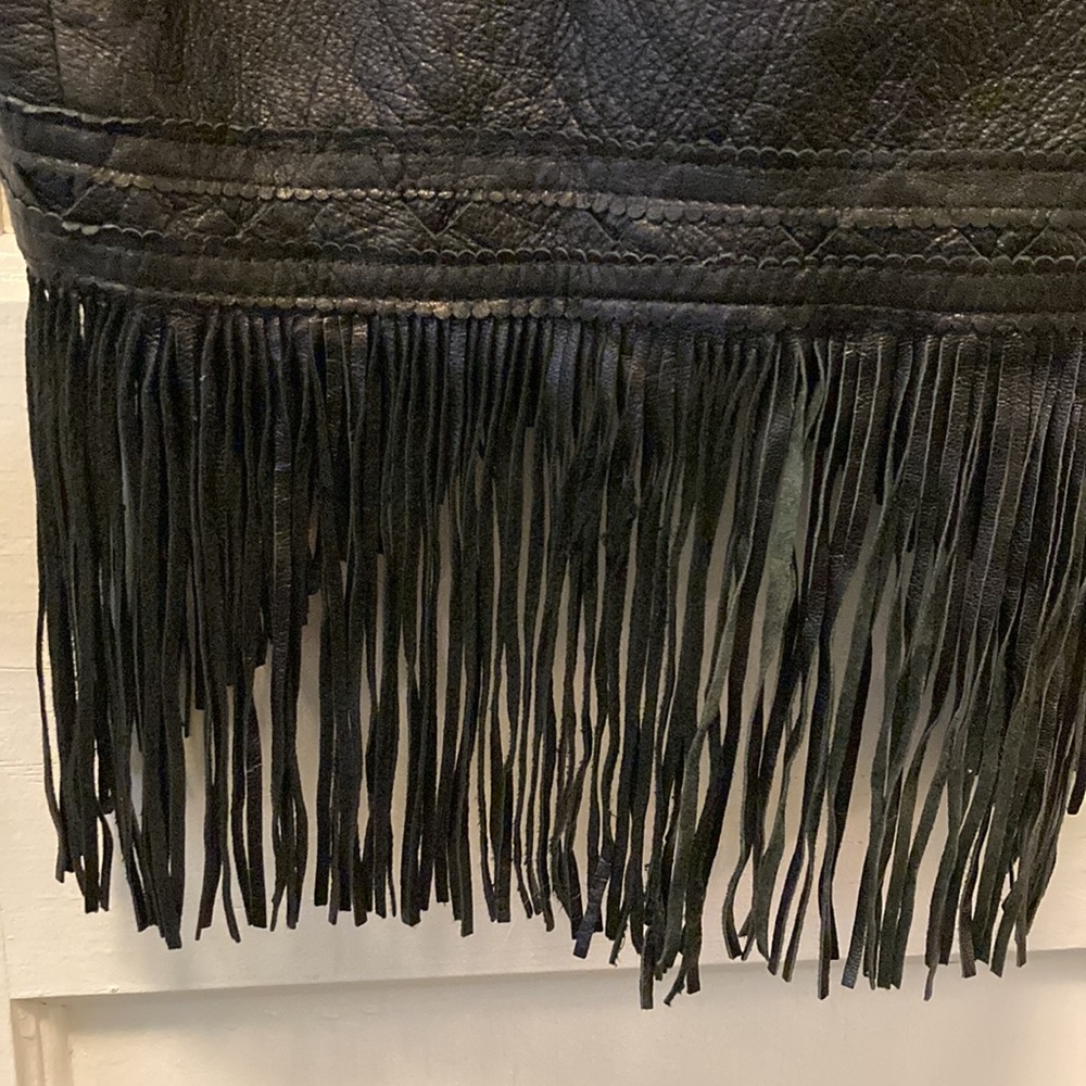 Vintage Alamo Leather Wear Fringe Skirt - Picture 6 of 8